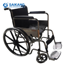 SKE102 Hospital Comfortable Chromed Steel Wheelchair